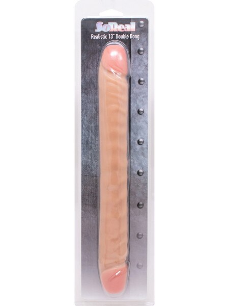 So Real 13in Double Dong Flesh