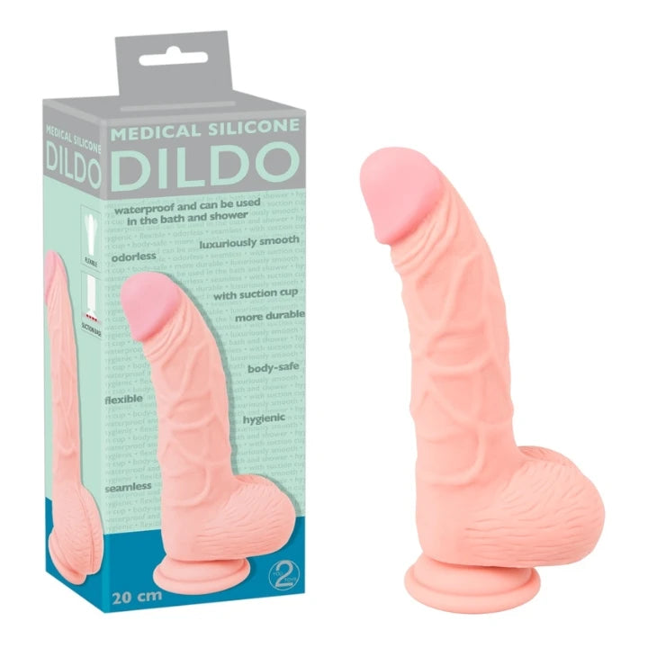 Medical Silicone Curved Dildo 20cm