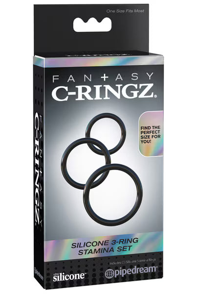 Fantasy C-Ringz Silicone 3-Ring Stamina Set