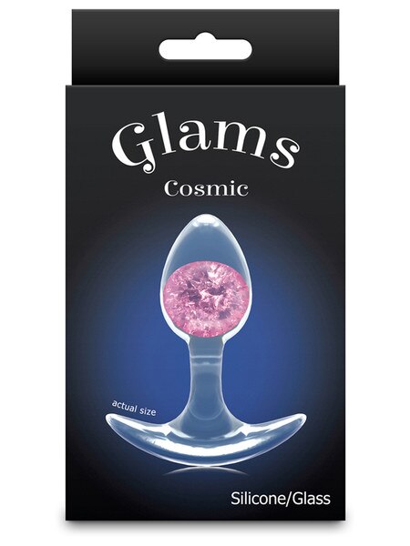 Cosmic Glams Small Pink Butt Plugg