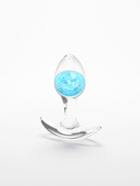 Cosmic Glams Small Blue Butt Plug