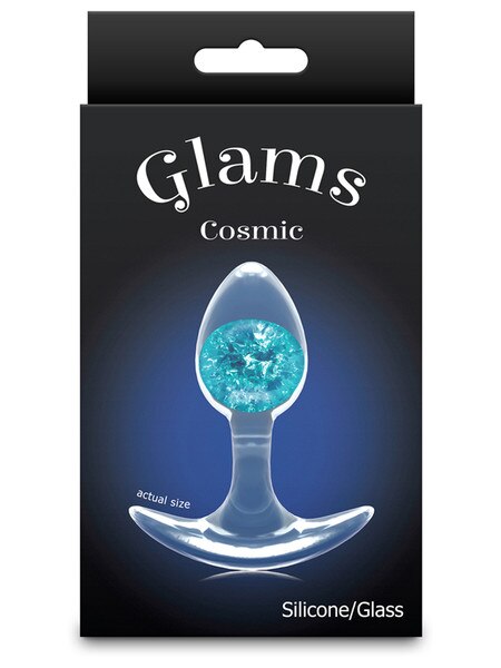 Cosmic Glams Small Blue Butt Plug