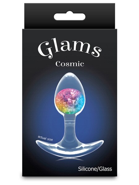 Cosmic Glams Small Rainbow Butt Plug