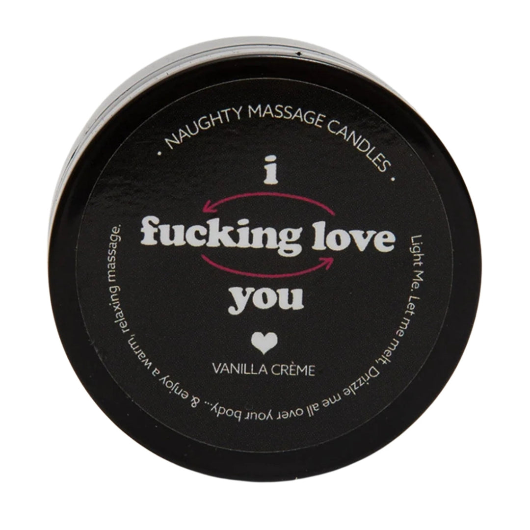 Naughty massage candle - sensual candle that transforms into warm massage oil for intimate play