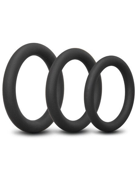 B-Vibe Snug Ring Lite 3 Pack Silicone Cock Rings