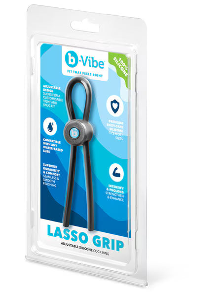 B-Vibe Lasso Grip Adjustable Silicone Cock Ring