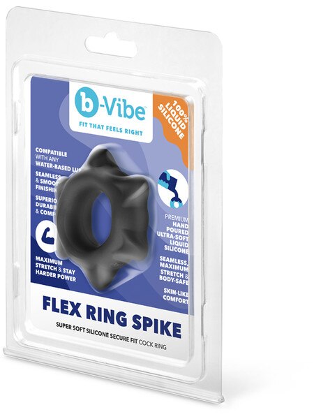 B-Vibe Flex Ring Spike silicone Cock Ring
