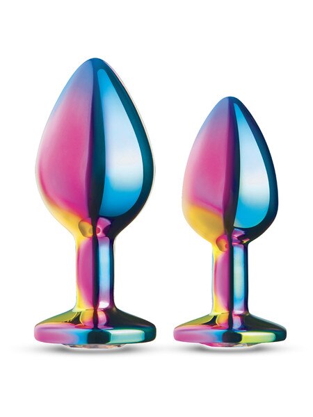 b-Vibe 2pc Rainbow Bling Anal Training Set