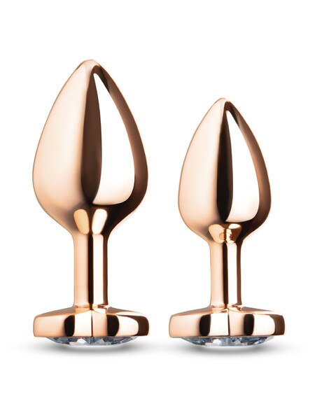 b-Vibe 2pc Jewel Hearts Anal Training Set