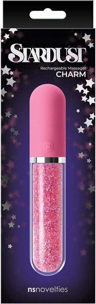 Stardust Charm product shot - rechargeable vibrator with glamorous crystal finish
