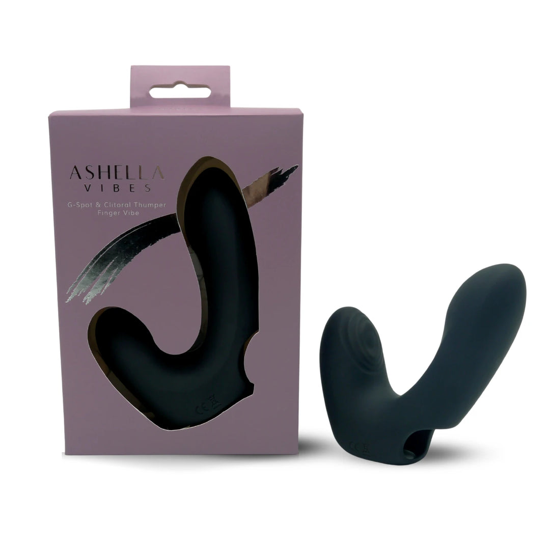 Ashella Vibes G-Spot & Clitoral Thumper Finger Vibe