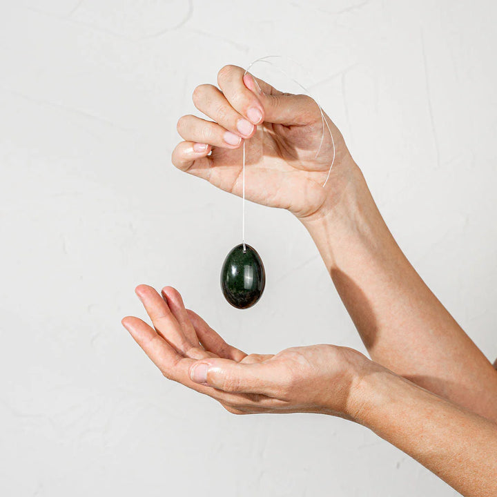 Nephrite Jade Yoni Egg - GIA Certified