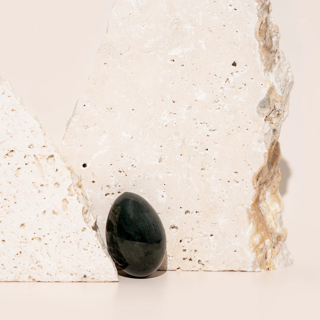 Nephrite Jade Yoni Egg - GIA Certified
