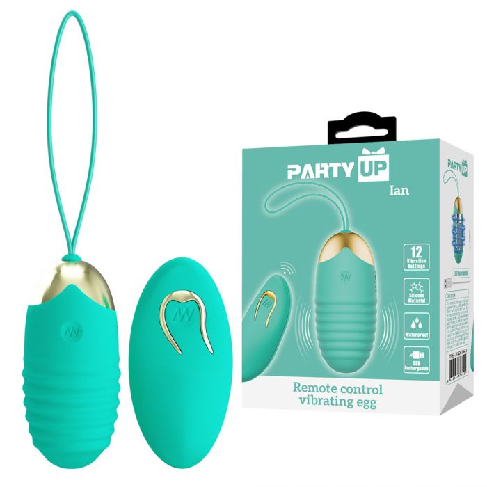 Party Up Ian Vibrating Egg with Remote