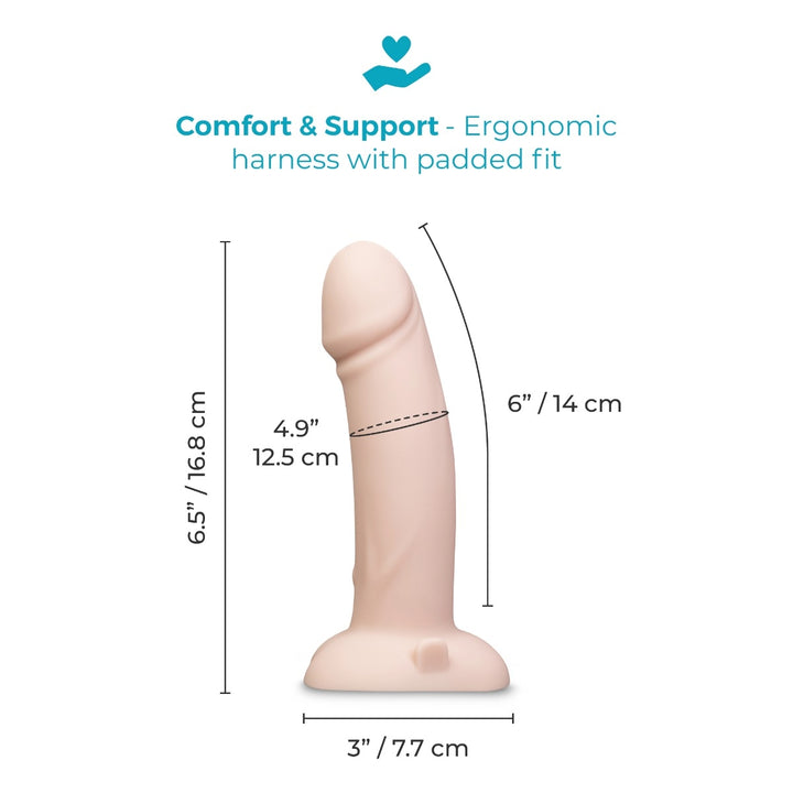 B-Vibe Every Body Vibrating Realistic Strap- On Kit