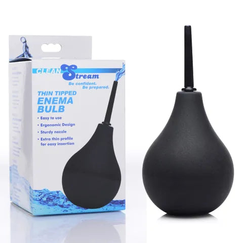 CleanStream Thin Tip Silicone Enema Bulb Douche