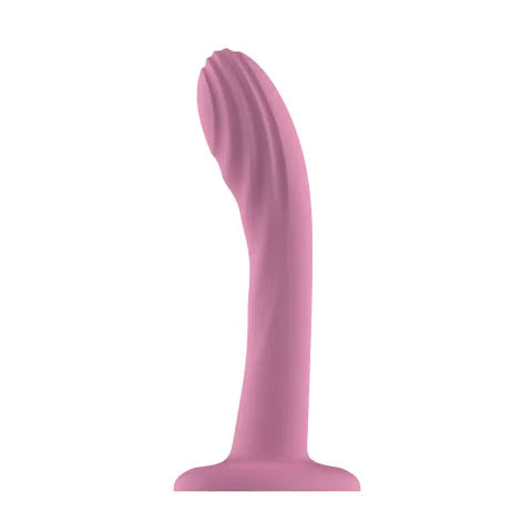 Passion Play Liquid Silicone Textured Dildo - Pink