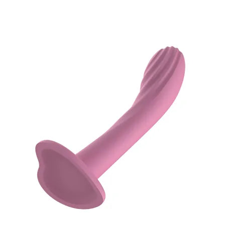 Passion Play Liquid Silicone Textured Dildo - Pink
