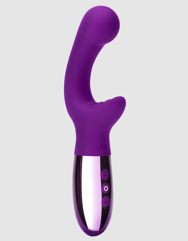 Le Wand Chrome XO vibrator - premium chrome-finished personal massager