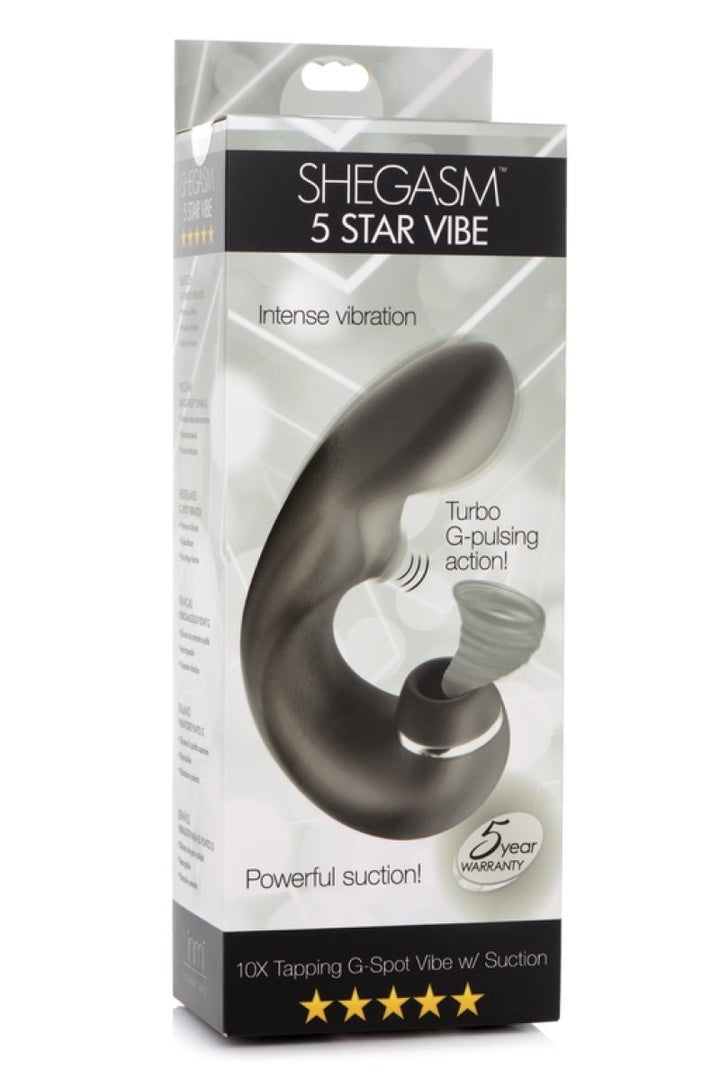 Shegasm 5 Star Vibe Tapping G Spot Vibe With Suction