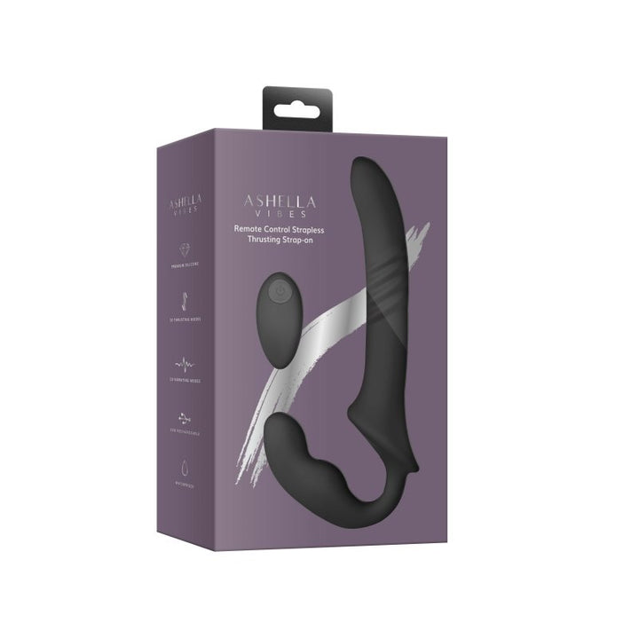 Ashella Vibes Remote Control Strapless Thrusting Strap On