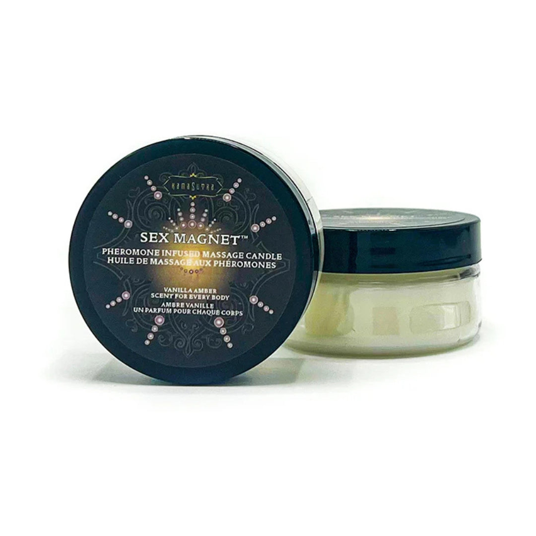 Sex Magnet pheromone massage candle 48g - aphrodisiac scented candle that melts into massage oil