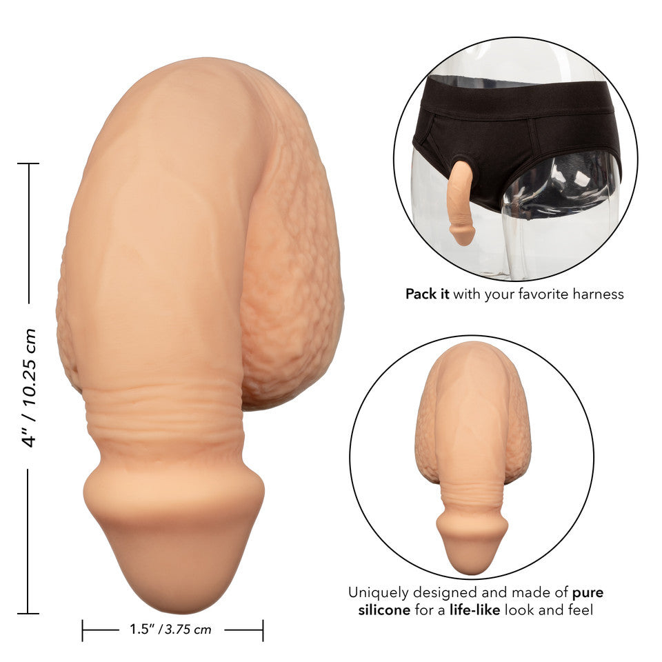 Packer Gear Silicone packing Penis 4/10.25cm Tann
