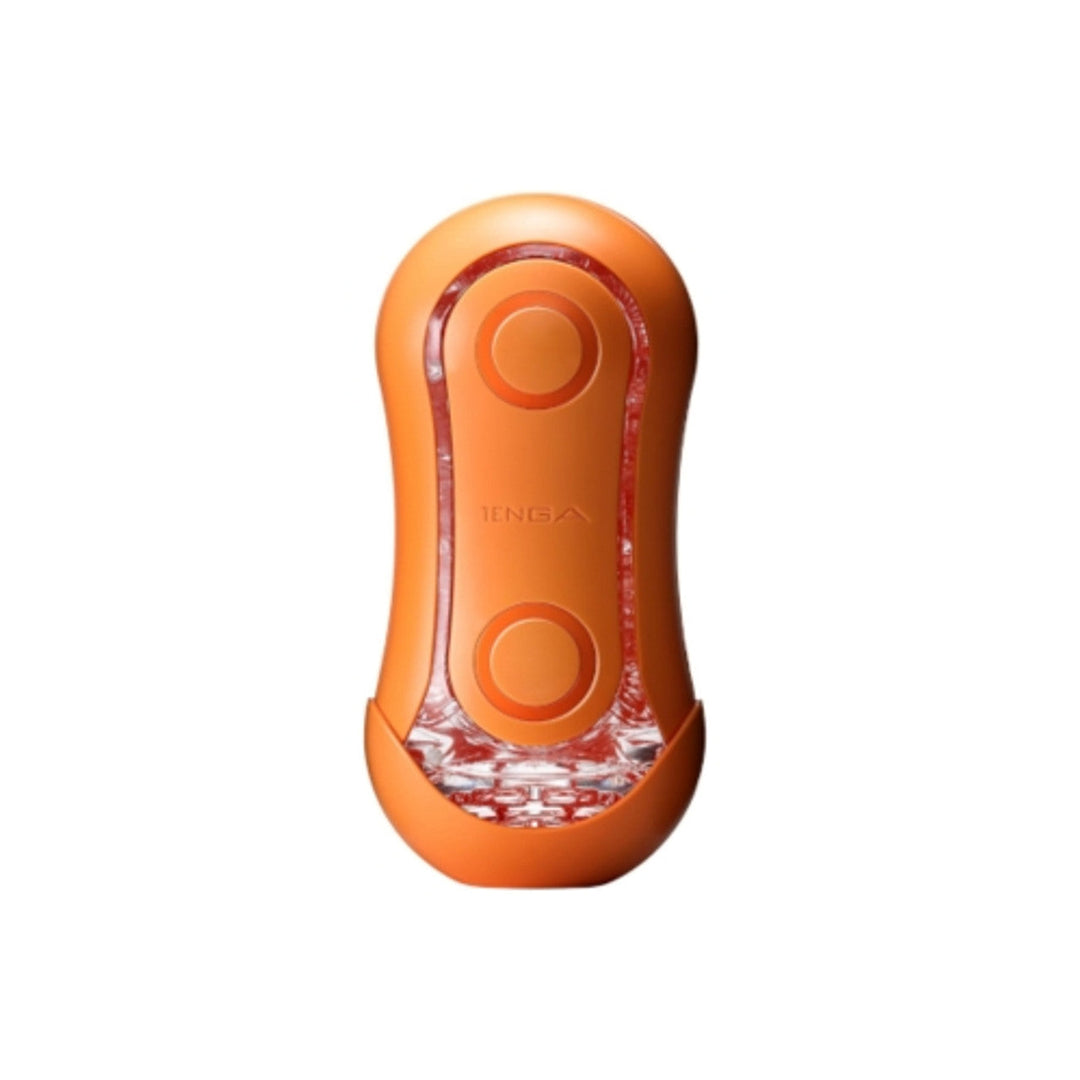 TENGA Flip Orb New - orange flip-style male masturbator with orb texture