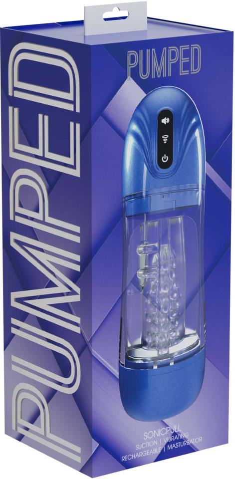 Pumped SonicPull Masturbator  10 Function - Suction - Vibration - Multimedia Enhanced