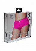 Ouch! Vibrating Strap-on Brief - Pink - XL/X
