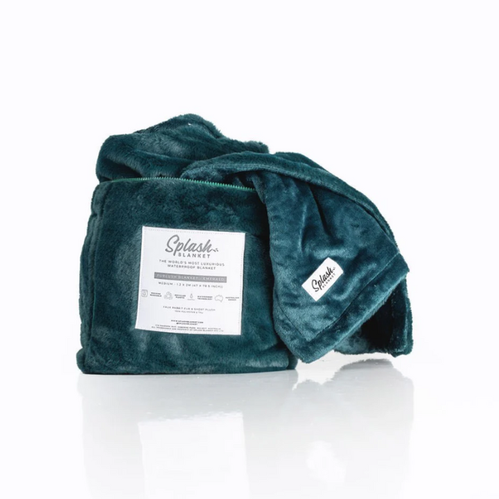 Splash Blanket Large Emerald Green 2x2M (78.5 x 78.5 Inch)